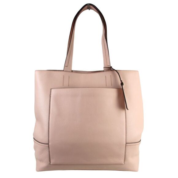 ROOMY J.CREW POWDER PINK GENUINE LEATHER SHOULDER BAG HANDBAG TOTE HOBO PURSE - Picture 4 of 14